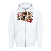 White im snow cute Zipper Hoodie - CowGirlArtShop
