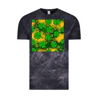 Cloud Black St. Patricks clover pattern digital paper Vintage Tee - BundleAndBundleShop
