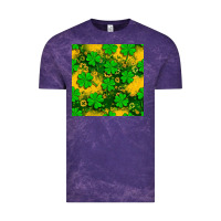 Cloud Purple St. Patricks clover pattern digital paper Vintage Tee - BundleAndBundleShop