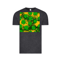 Vintage Black St. Patricks clover pattern digital paper Vintage Tee - BundleAndBundleShop