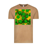Vintage Camel St. Patricks clover pattern digital paper Vintage Tee - BundleAndBundleShop