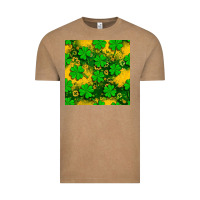 Vintage Coffee St. Patricks clover pattern digital paper Vintage Tee - BundleAndBundleShop