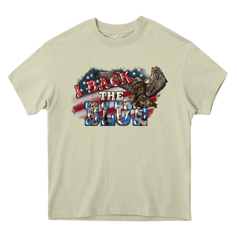 I Back The Blue Eagle Heavy Core Tee by NancyCooperArtShop | Teevron