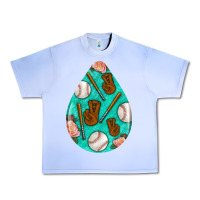 Grape Ice baseball and western roses teardrop  5 Urban Heavy Tee - BundleAndBundleShop