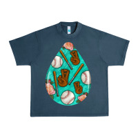 Midnight Navy baseball and western roses teardrop  5 Urban Heavy Tee - BundleAndBundleShop