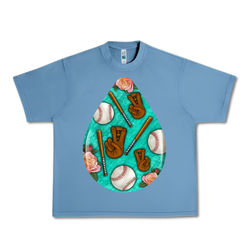 Baseball And Western Roses Teardrop  5 Urban Heavy Tee by BundleAndBundleShop | Teevron