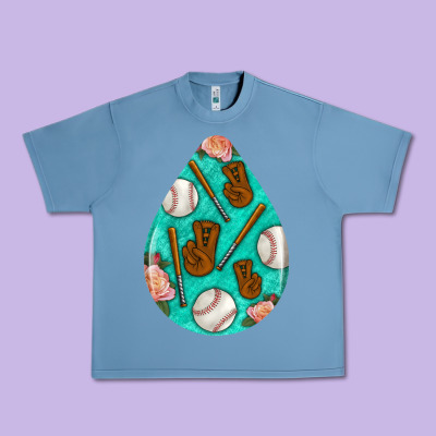 Baseball And Western Roses Teardrop  5 Urban Heavy Tee Designed By Bundleandbundleshop