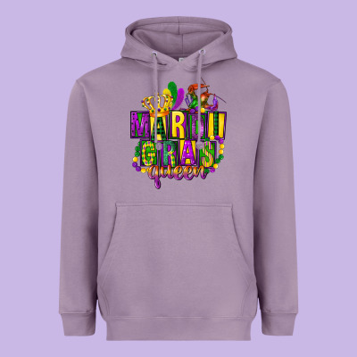 Mardi Gras Queen Heavyweight Hoodie Designed By Fadigitalartstudio
