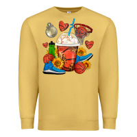 Antique Gold Basketball Frappe Coffee Premium Sweatshirt - FaDigitalArtStudio