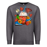 Charcoal Heather Basketball Frappe Coffee Premium Sweatshirt - FaDigitalArtStudio