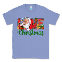 Colony Blue Love Christmas With Santa Classic Tee - BundleAndBundleShop