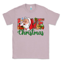 Lilac Love Christmas With Santa Classic Tee - BundleAndBundleShop