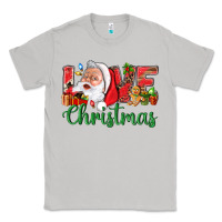 Moon Dust Love Christmas With Santa Classic Tee - BundleAndBundleShop