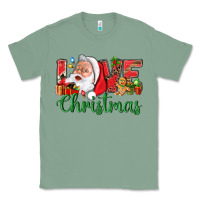 Sage Love Christmas With Santa Classic Tee - BundleAndBundleShop