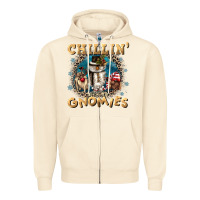 Sandshell chillin with my gnomies Zipper Hoodie - CowGirlArtShop