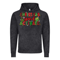 Vintage Black christmas spirit activate Vintage Hoodie - MaliasSmallBusiness