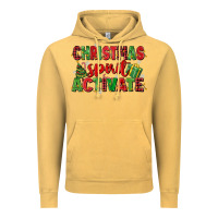 Vintage Mustard christmas spirit activate Vintage Hoodie - MaliasSmallBusiness