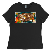 Black western cow cockerel chick  serape leopard sunflowers license plate te Ladies Tee - BarkalooDesign