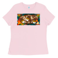 Bubblegum Pink western cow cockerel chick  serape leopard sunflowers license plate te Ladies Tee - BarkalooDesign