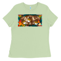 Matcha western cow cockerel chick  serape leopard sunflowers license plate te Ladies Tee - BarkalooDesign