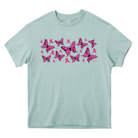 Arona breast cancer butterflies Heavy Core Tee - Jasminsmagicworld