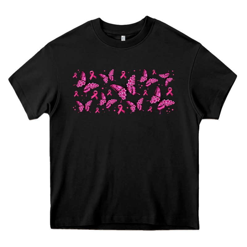 Breast Cancer Butterflies Heavy Core Tee by Jasminsmagicworld | Teevron