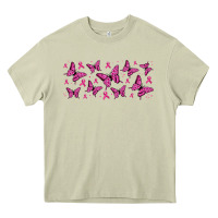 Mossy breast cancer butterflies Heavy Core Tee - Jasminsmagicworld