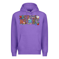 Purple school nurse Premium Hoodie - OliviaCreatesArt