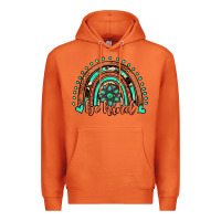 Carrot be kind western turquoise rainbow Premium Hoodie - JahusDesignShop