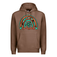 Chestnut be kind western turquoise rainbow Premium Hoodie - JahusDesignShop