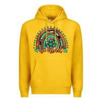 Lemon be kind western turquoise rainbow Premium Hoodie - JahusDesignShop
