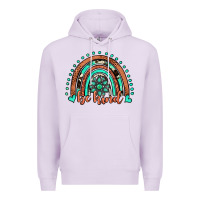 Lilac be kind western turquoise rainbow Premium Hoodie - JahusDesignShop