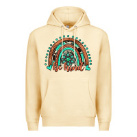 Pina Colada be kind western turquoise rainbow Premium Hoodie - JahusDesignShop
