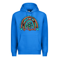 True Royal be kind western turquoise rainbow Premium Hoodie - JahusDesignShop