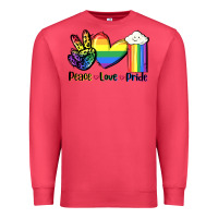 Cardinal Peace love Pride Premium Sweatshirt - FaDigitalArtStudio