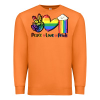 Carrot Peace love Pride Premium Sweatshirt - FaDigitalArtStudio