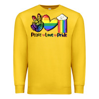 Lemon Peace love Pride Premium Sweatshirt - FaDigitalArtStudio