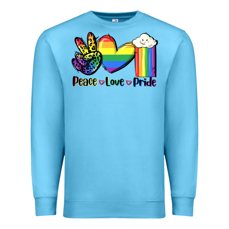 Peace Love Pride Premium Sweatshirt by FaDigitalArtStudio | Teevron