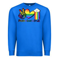 True Royal Peace love Pride Premium Sweatshirt - FaDigitalArtStudio