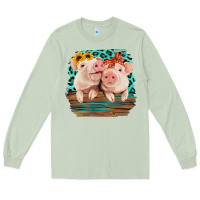 Matcha Cute Couple Pigs Long Sleeve Tee - Bettercallsaul