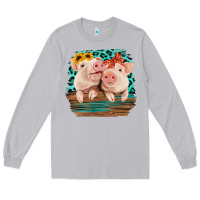 Moon Dust Cute Couple Pigs Long Sleeve Tee - Bettercallsaul