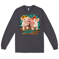 Smoke Cute Couple Pigs Long Sleeve Tee - Bettercallsaul