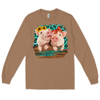 Toasted Coconut Cute Couple Pigs Long Sleeve Tee - Bettercallsaul