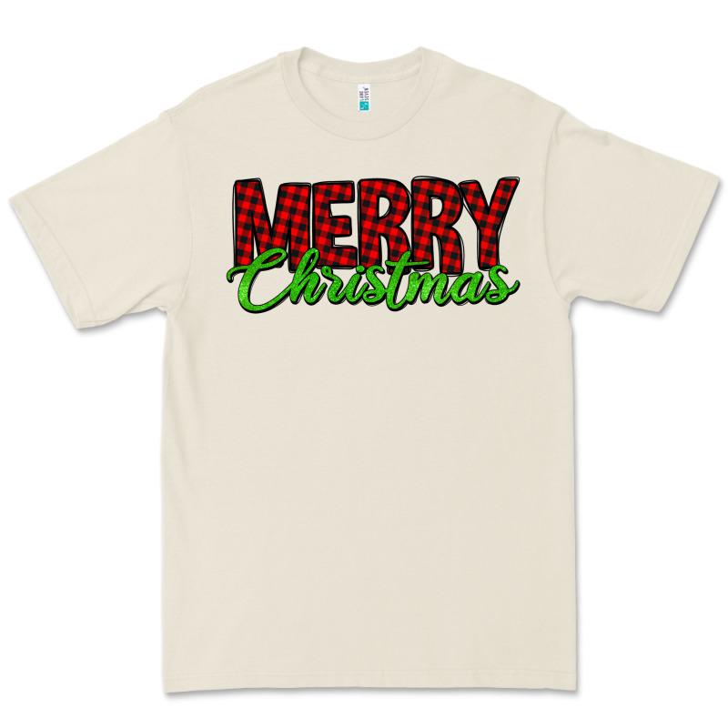 Merry Christmas Tartan Premium Tee by Jasminsmagicworld | Teevron