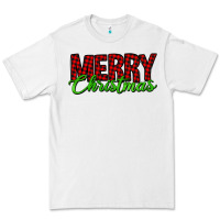 White merry christmas tartan Premium Tee - Jasminsmagicworld