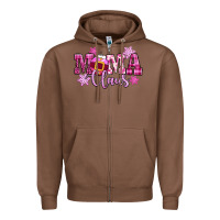 Chestnut mama claus pink christmas Zipper Hoodie - CowGirlArtShop