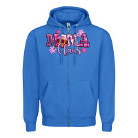 True Royal mama claus pink christmas Zipper Hoodie - CowGirlArtShop