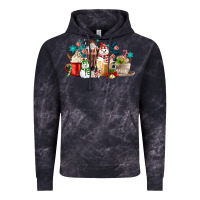 Cloud Black christmas coffee Vintage Hoodie - MaliasSmallBusiness