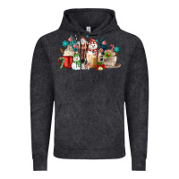 Vintage Black christmas coffee Vintage Hoodie - MaliasSmallBusiness