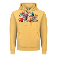 Vintage Mustard christmas coffee Vintage Hoodie - MaliasSmallBusiness